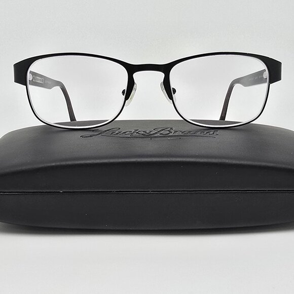 Lucky You Opportunist Black Eyeglasses Frame w/ Flexhinge and Case 52-19-140 - Picture 1 of 16